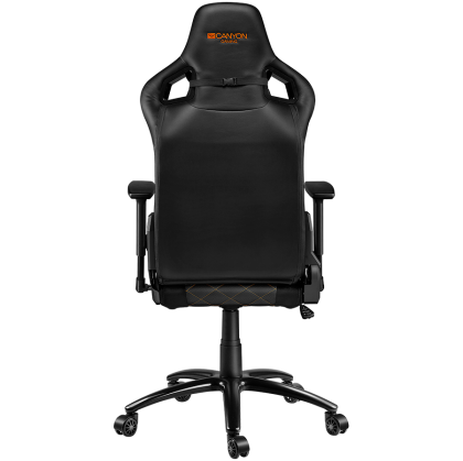 CANYON Nightfall GС-7, Gaming chair, PU leather, Cold molded foam, Metal Frame, Top gun mechanism, 90-160 degrees, 3D armrest, Class 4 gas lift, metal base, 60mm Nylon Castor, black and orange stitching