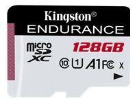 Numai card Kingston microSDXC Endurance 95R/45W C10 A1 UHS-I de 128 GB, EAN: 740617290141