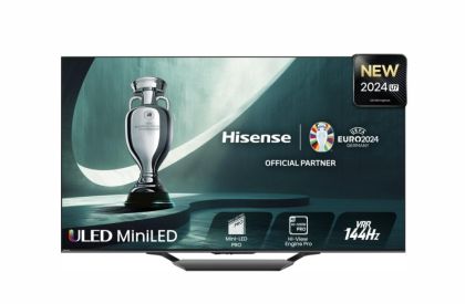 Televizor Hisense 55" U7NQ, 4K Ultra HD 3840x2160, ULED, FALD, Quantum Dot, 144Hz, IPS, HDR 10+, HLG, Dolby Vision IQ, Dolby Atmos, Smart TV, WiFi 5GHz, WiFi Direct, BT, Anyview Cast, 4xHDMI , 2xUSB, LAN, CI+, DVB-T2/C/S2, Negru