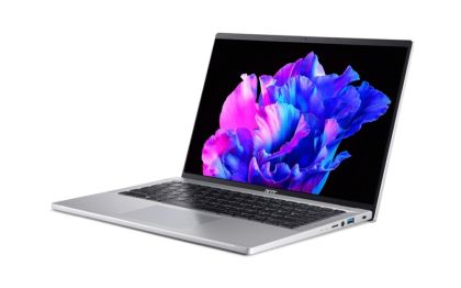 Laptop Acer Swift Go, SFG14-71-789E, Intel Core i7-1355U (3,7GHz până la 5,00 GHz, 12MB), 14" 2.8K OLED 400nit SlimBezel, Adobe&DCI-P3 100%, 16GB LPDDR5, PCI UMA512GB, UMA512GB PC , Micro SD, WIFI 6E BT 5.0 INTEL Killer CNVi, Backlit KB, Win 11 Home, Argi