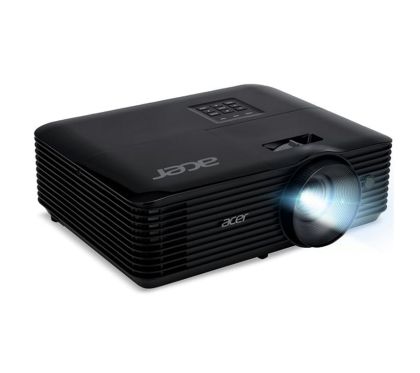 Proiector multimedia Acer Projector X1128H, DLP, SVGA (800x600), 4800Lm, 20.000:1, 3D ready, 40 grade Auto keystone, ACpower on, HDMI, VGA, RCA, USB (Tip A, 5V/1.5A), Audio in , 1x3W, 2,7 kg, negru+Acer Wireless Slim Mouse M502 WWCB, verde ceață (pac de v