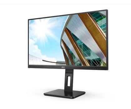 Monitor AOC 27P2Q, 27" IPS WLED, 1920x1080@75Hz, 4ms GtG, 300cd m/2, 1000:1, 50M:1 DCR, Adaptive Sync, FlickerFree, Low Blue Light, 2Wx2, Tilt, Tilt, Tilt, Pivot, D-SUB, DVI, HDMI, DP, hub USB