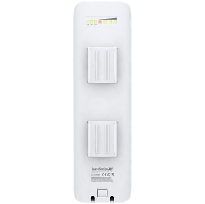 Ubiquiti NanoStation NSM2, 2,4 GHz, 150+ Mbps, rază 13+ km, 11,2 dBi, Kit de montare pe stâlp inclus, Metoda de alimentare - Putere pasivă prin Ethernet, airMAX, UE