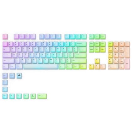 Capace de tastatură mecanică Glorious Polychroma RGB PBT 115-keycaps, ANSI, US-Layout