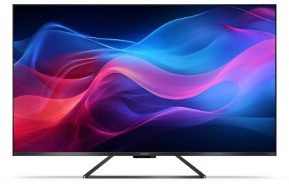 Televizor Sharp 50GR8265E, TV Google QLED de 50 inchi, 4K Ultra HD 3840x2160 subțire, AQUOS 144 Hz, DVB-T/T2/C/S/S2, Active Motion 1400, HDR10, VRR, Dolby Atmos, Dolby Vision, DTS: FreeSync, Chromecast încorporat, HDMI 2.1 cu eARC, mufă/ieșire pentru cășt