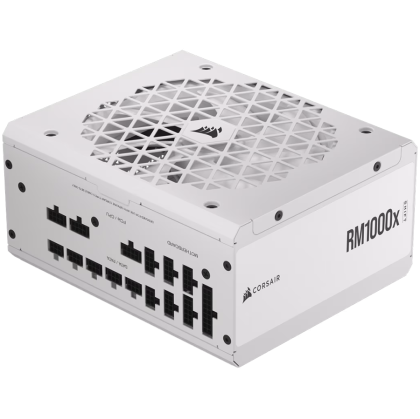 CORSAIR RMx Shift White Series, RM1000x Shift White, 1000 Watt, 80 PLUS GOLD, Fully Modular Power Supply