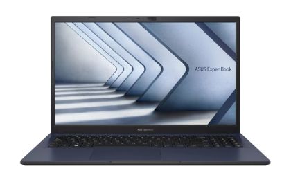 Laptop Asus ExpertBook Essential Intel B1502CVA-BQ2266X, I7-1355U, 15.6" FHD IPS(1920x1080), Intel Iris Xe Graphics, DDR4 16GB (16GB DDR4 la bord). (1 slot gratuit), 512GB, M.VGA, NVMe, M.2. ,RJ45,Windows 11 Pro,Rucsac,Negru