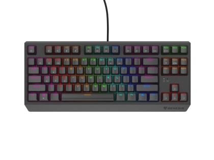 Keyboard Genesis Gaming Keyboard Thor 230 TKL Lite US Rainbow Mechanical Outemu Red Black Hot Swap