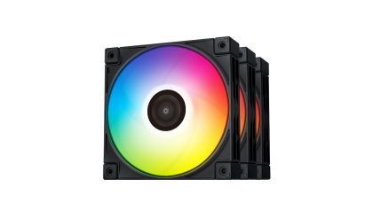 Pachet de ventilatoare DeepCool 3-în-1 3x120mm - FC120 Negru, RGB adresabil