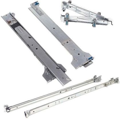 Accesorii șine statice Dell ReadyRails 1U pentru rafturi cu 2/4 stâlpi, CusKit