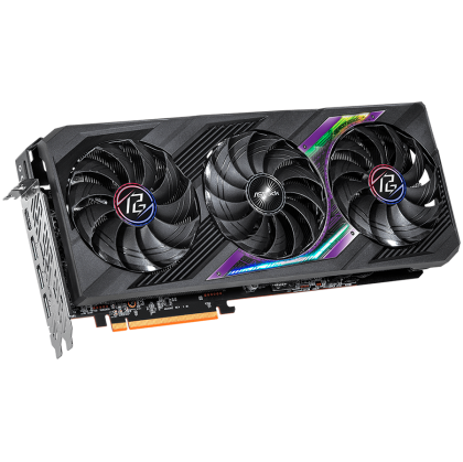 Placă video ASROCK AMD Radeon RX7700XT Phantom Gaming 12GB OC, GDDR6, 192 biți, 3x DisplayPort 2.1, 1x HDMI 2.1, 2x conectori de alimentare cu 8 pini, PSU recomandat 750W