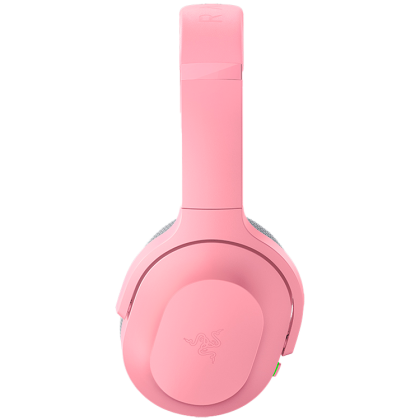 Razer Barracuda Pink, căști mobile și jocuri multi-platformă fără fir, drivere Razer TriForce de 50 mm, microfoane duble integrate cu anulare a zgomotului, spumă de memorie care reduce presiunea, THX Spatial Audio, 40 de ore, tip C, compatibil cu PC, Play