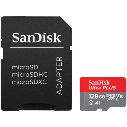 SanDisk Yüksek Dayanıklılık microSDXC 128 GB + SD Adaptör - araç kameraları ve ev izleme için, 10.000 Saate kadar, Full HD / 4K videolar, 100/40 MB/s'ye kadar Okuma/Yazma hızları, C10, U3, V30, EAN: 619659173104