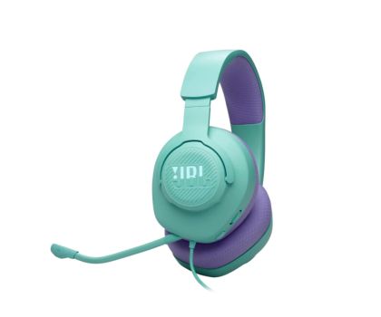 Căști JBL QUANTUM 100M2 CYN Căști de gaming over-ear cu fir cu microfon detașabil și opțiune de dezactivare a sunetului