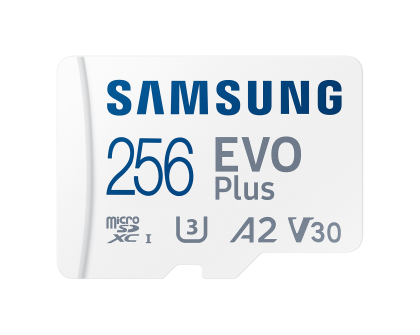 Card de memorie Samsung EVO Plus, microSDXC, UHS-I, 256GB, Adaptor