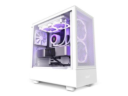 Carcasă turn de mijloc NZXT H5 Flow alb mat