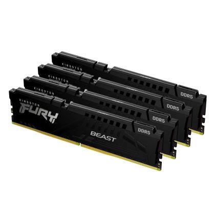 Memory Kingston FURY Beast Black 128GB(4x32GB) DDR5 5600MHz