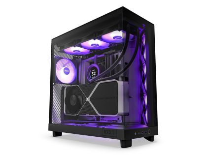 Carcasa NZXT H6 Flow RGB Matte Black - Turnul Mijlociu