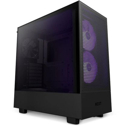 Carcasă turn intermediar NZXT H5 Flow RGB negru mat