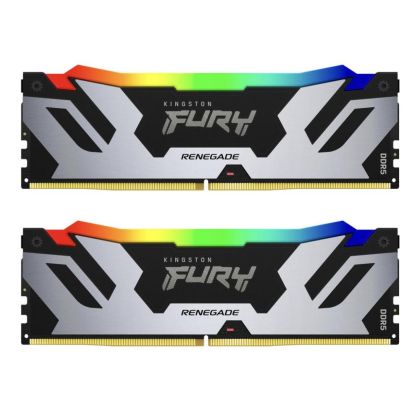 Memorie Kingston Fury Renegade Silver RGB 32GB(2x16GB) DDR5 6000MHz KF560C32RSK2-32