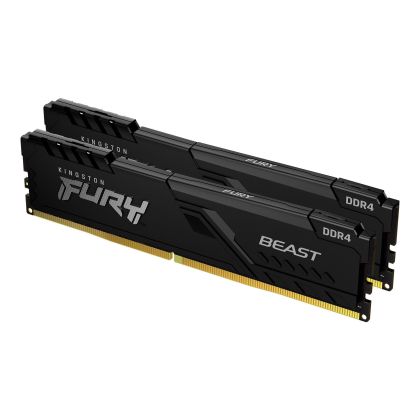 Memorie Kingston FURY Beast Black 32GB(2x16GB) DDR4 3600MHz KF436C18BBK2/32