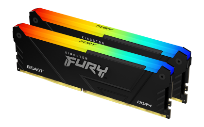 Memorie Kingston FURY Beast Black RGB 16GB(2x8GB) DDR4 3200MHz CL16