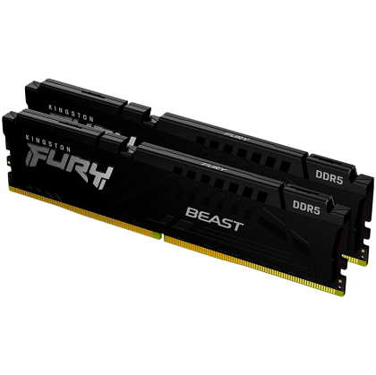 Kingston 16GB 4800MT/s DDR5 CL38 DIMM (Kit of 2) FURY Beast Black PnP, EAN: 740617325973