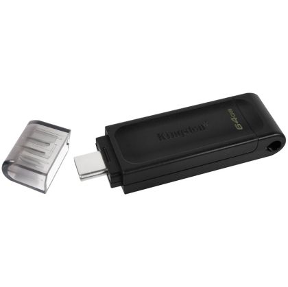 Kingston 64 GB USB-C 3.2 Gen 1 DataTraveler 70, EAN: 740617305302