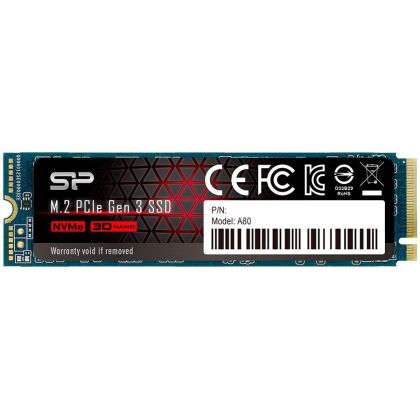 Silicon Power Ace - A80 512GB SSD PCIe Gen 3x4 PCIe Gen3 x 4 & NVMe 1.3, cache SLC + cache DRAM - Max 3400/3000 MB/s, EAN: 4713436123767