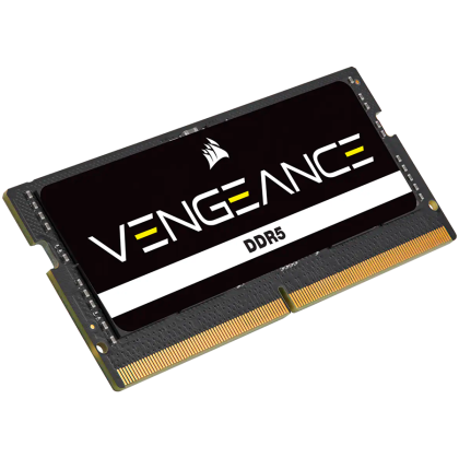 Corsair DDR5, 4800MT/s 16GB 1x16GB SODIMM, fără tampon, 40-40-40-77, PCB negru, PMIC standard, 1.1V, VENGEANCE DDR5 SODIM, EAN:0840006662235