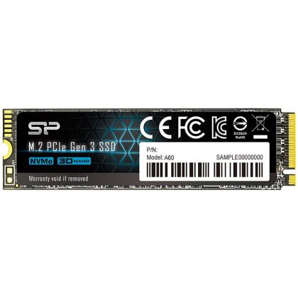 Silicon Power Ace - A60 512 GB SSD PCIe Gen 3x4 PCIe Gen3 x 4 ve NVMe 1.3, SLC Önbellek, HMB - Maksimum 2200/1600 MB/s, EAN: 4713436129646