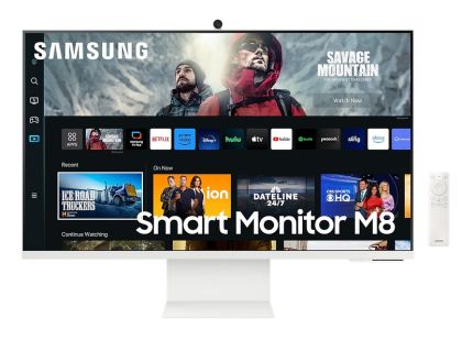 SAMSUNG LS32CM801UUXDU 32 inchi 4k 16:9 400cd/m2 3000:1 4ms Monitor inteligent M8 alb HDMI USB-C