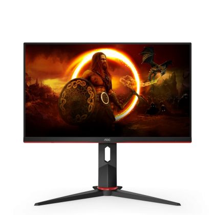 Monitor AOC 24G2ZU/BK, 23,8" IPS WLED, 1920x1080@240Hz, 1ms GtG, 0.5ms MPRT, 350cd m/2, 1000:1, DCR 80M:1, FreeSync Premium, FlickerFre 2, Low Light, Blue Light Tilt Ajustare, pivotare, pivotare, 2xHDMI, DP, hub USB