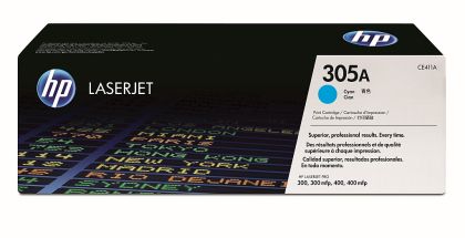 Cartuș de toner original LaserJet HP 305A CE411A capacitate standard cyan 2.600 pagini 1 pachet