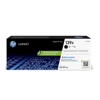 Cartuș de toner original LaserJet negru HP 139X de mare capacitate