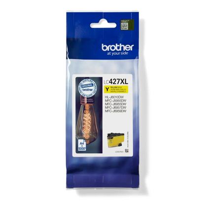 BROTHER LC427XLY Yellow Ink Cartridge - 5000 Pages