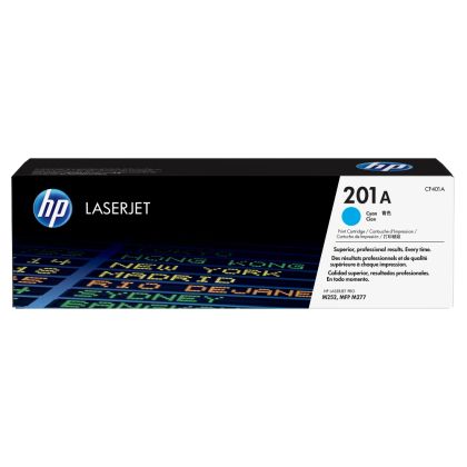 Cartuș de toner original HP 201A CF401A cyan, capacitate standard de 1.330 pagini