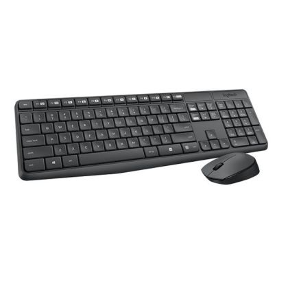 Wireless Keyboard and mouse set Logitech MK235, Gray