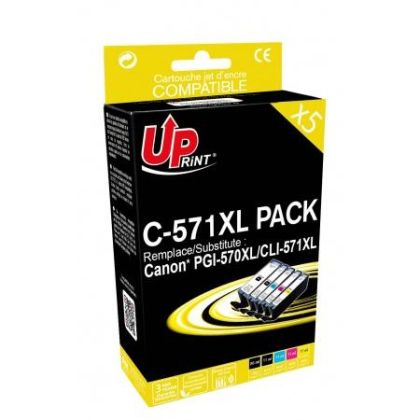 Set cartuse de cerneala UPRINT CANON PGI-570 + CLI-571BK/C/M/Y XL