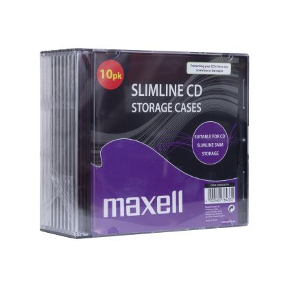 Cutii pentru CD/DVD MAXELL Slim Black 10buc /pret 10 buc./