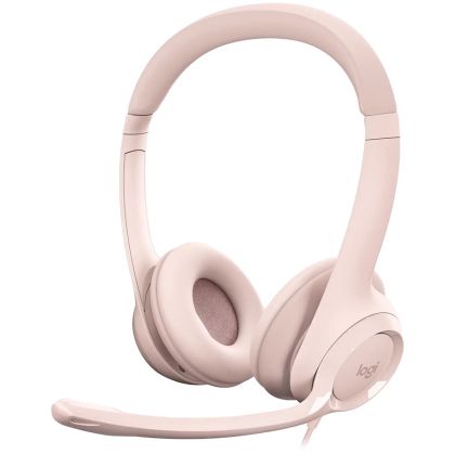 Căști cu fir LOGITECH H390 - ROSE - USB