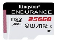 Numai cardul Kingston microSDXC Endurance 95R/45W C10 A1 UHS-I de 256 GB