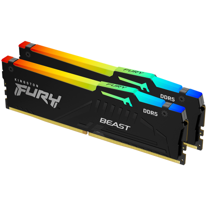 Kingston 32 GB 5600 MT/s DDR5 CL36 DIMM (Kit de 2) FURY Beast RGB EXPO, EAN: 740617330779