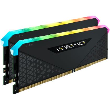 Corsair DDR4, 3600MHz 32GB 2x16GB DIMM, fără tampon, 18-22-22-42, XMP 2.0, difuzor de căldură VENGEANCE RGB RS, LED RGB, 1,35 V, pentru AMD Ryzen și Intel XMP, EAN:0840020164