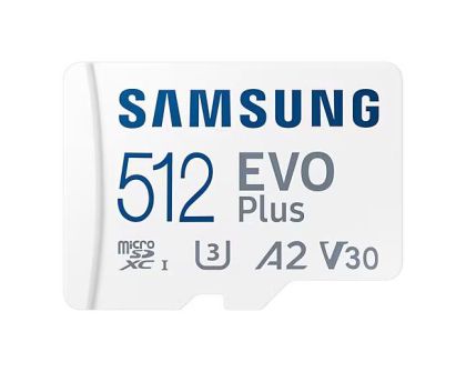 Card de memorie Samsung EVO Plus, microSDXC, UHS-I, 512GB, Adaptor