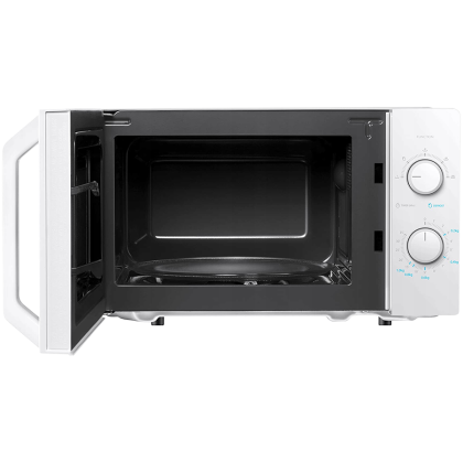 Microwave oven, volume 20L, mechanical control, 800W, 5 power levels, LED lighting, defrosting, cooking end signal, color: White