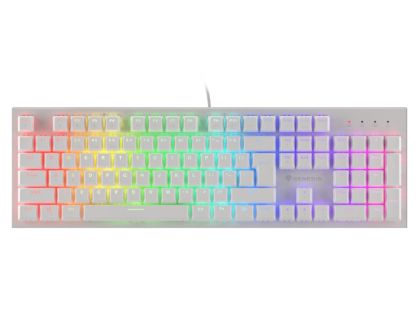 Tastatură Genesis Gaming Keyboard Thor 303 White RGB Backlight US Layout Switch Brown