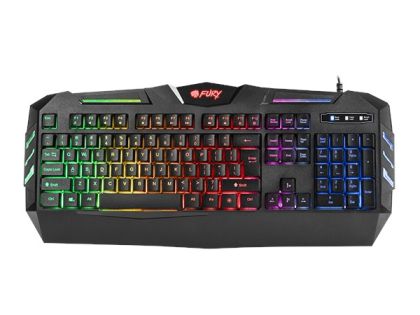 Tastatură Tastatură Fury Gaming, iluminare de fundal Spitfire, aspect SUA