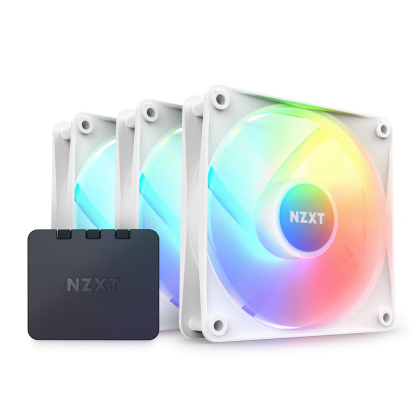 NZXT F120 RGB Core Fan Kit, 3 x 120mm, RGB Controller