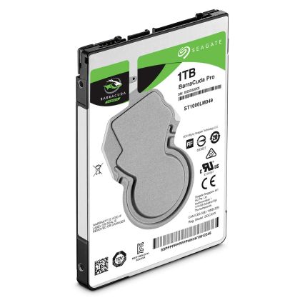 Hard disk pentru laptop Seagate BarraCuda, 1 TB, 128 MB, SATA 6 Gb/s, ST1000LM049